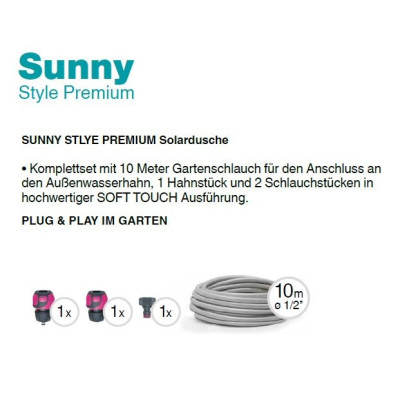 Sunny Solardusche türkis