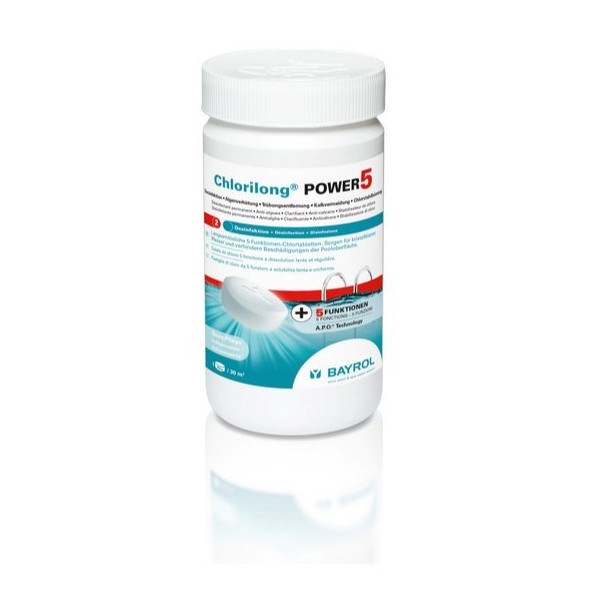 Chlorilong Power5 Tabletten 250g - 1,25 kg Dose - Wasserpflege mit Chlor